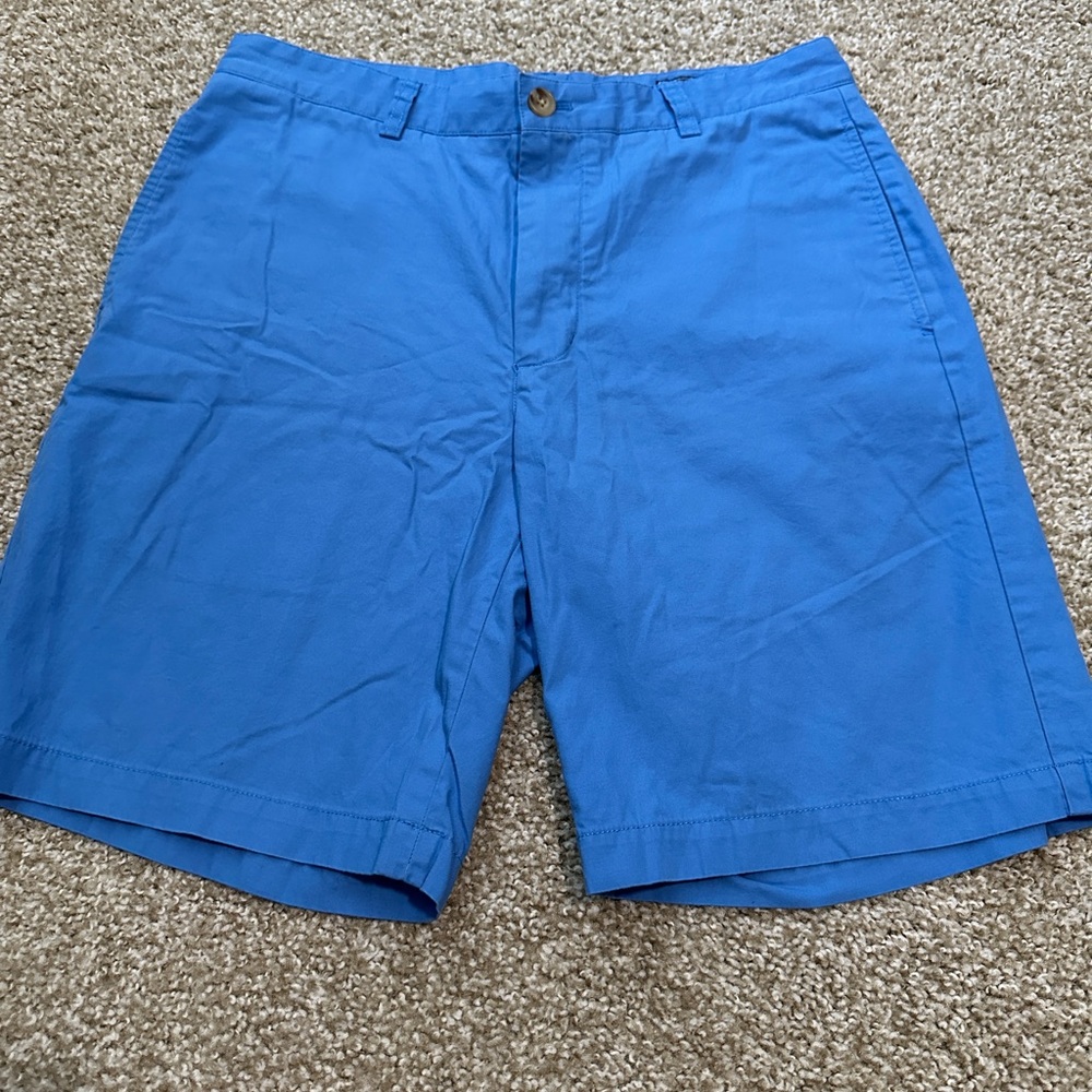 Vineyard Vines Chino Shorts Mens Size 32 Blue Golf Casual Stretch Flat Front